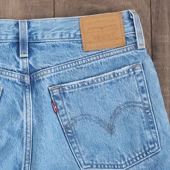 Levi's Sky Blue Straight Leg Denim Pants - Picture 10 of 11